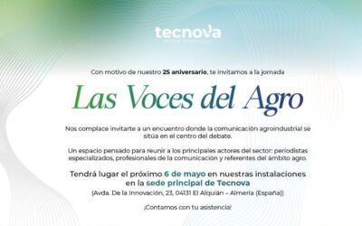 Tecnova organiza la jornada «Las Voces del Agro»