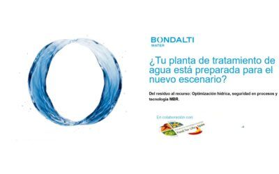 Bondalti Water, con la colaboración de la #PTF4LS organiza el webinar: “¿Tu planta de tratamiento de agua está preparada para el nuevo escenario hídrico?»