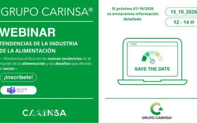 Grupo Carinsa organiza el webinar «Tendencias de la Industria de la Alimentación»